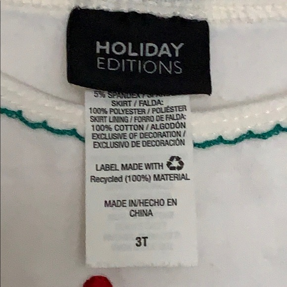 Christmas reindeer dress “Santa’s favorite” 3T - Picture 5 of 5